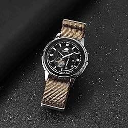 BISONSTRAP Nylon Watch Bands for Men, One-Piece