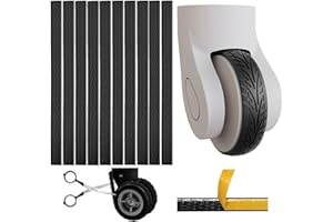DINTSTYLE 10 Pcs Luggage Wheels Covers Silicone, Suitcase Wheel Covers, Cuttable Silicone Luggage Wheel Protector, Silent Noise Reduction Shock for Spinner Wheel Suitcases or Office Chair Caster Black P
