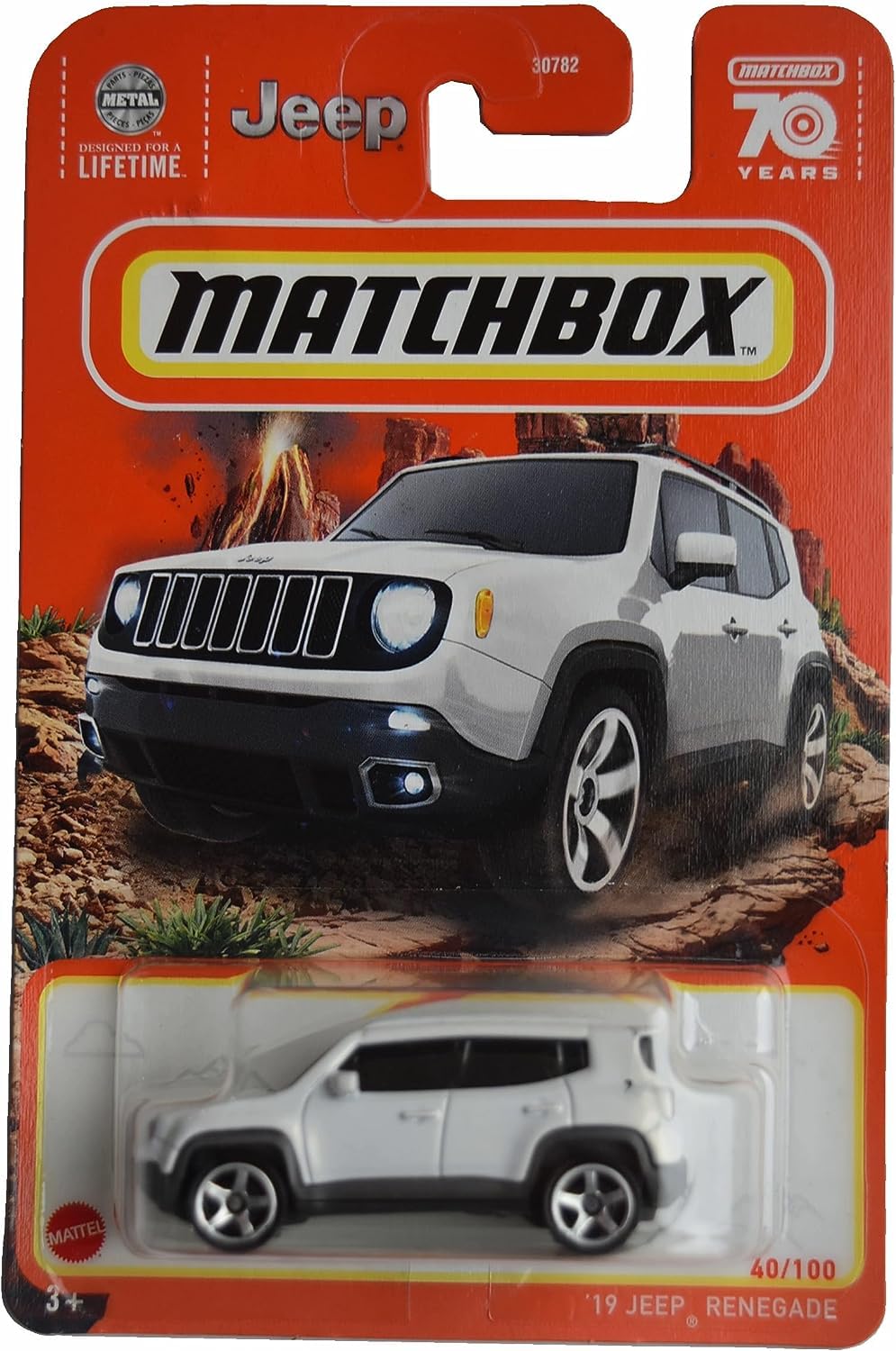 Matchbox '19 Jeep Renegade, White 40/100
