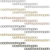 300Pcs Tail Extender Chain for Jewelry Making,Extension Chain Removable Stainless Steel Extension Chain 6Colors Bracelet Chain Extender for Necklaces Jewelry Making/Anklets/Bracelet/Key Chain