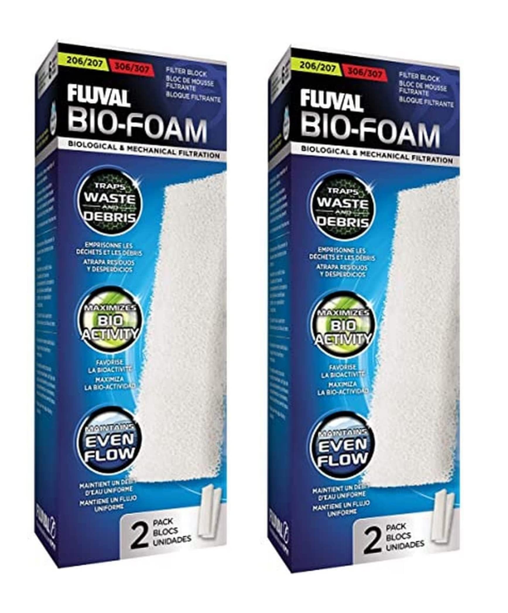 2 Pack Deal - Hagen - Fluval 204/304 205/305 Foam Filter Block