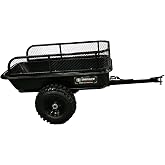 Impact Implements&reg; 1500lb Poly Tub Agricultural Trailer | Poly tub for clean dumping. Aggressive all-season tires. Pivoting tongue. Trademarked designs from USA agricultural company.