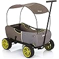 hauck Eco Wagon with Multipurpose Hand Pulled Utility, Steel Tube Framing, and Easy Fold Feature for Kids Pull Along Wagons, Forest Green