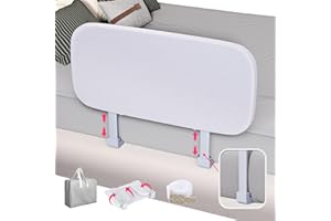 omzer Travel Bed Rails for Toddlers - Foldable Portable Safety Rail with No Drill, Short Bed Rail Guard for Baby Child/Elderly, Height Adjustable for Crib Twin Queen Full King Size Bunk Bed -32 Inch