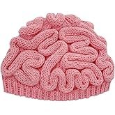 ZGMYC Funny Brain Beanie Hats for Men Women Cable Knit Winter Hat Warm Slouchy Skull Cap Halloween Accessories