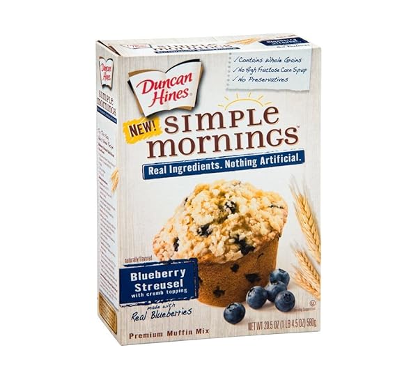 DUNCAN SIMPLE MORNINGS MUFFIN MIX 20.5OZ (PACK OF 12)