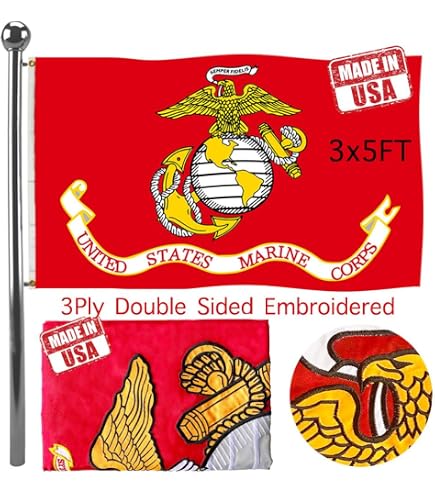 WinCraft United States Marines Vertical Flag – 28 X 40 Inch Polyester Outdoor/Indoor Flag - View #7