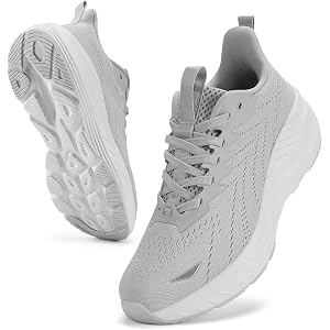 ZXVX Women's Slip On Walking Shoes Wide Cushion Running Tennis Shoes with Arch Support Insole, Non Slip Sole for Nursing Work