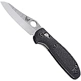 Benchmade - Mini Griptilian Knife, Plain Edge, Black Handle