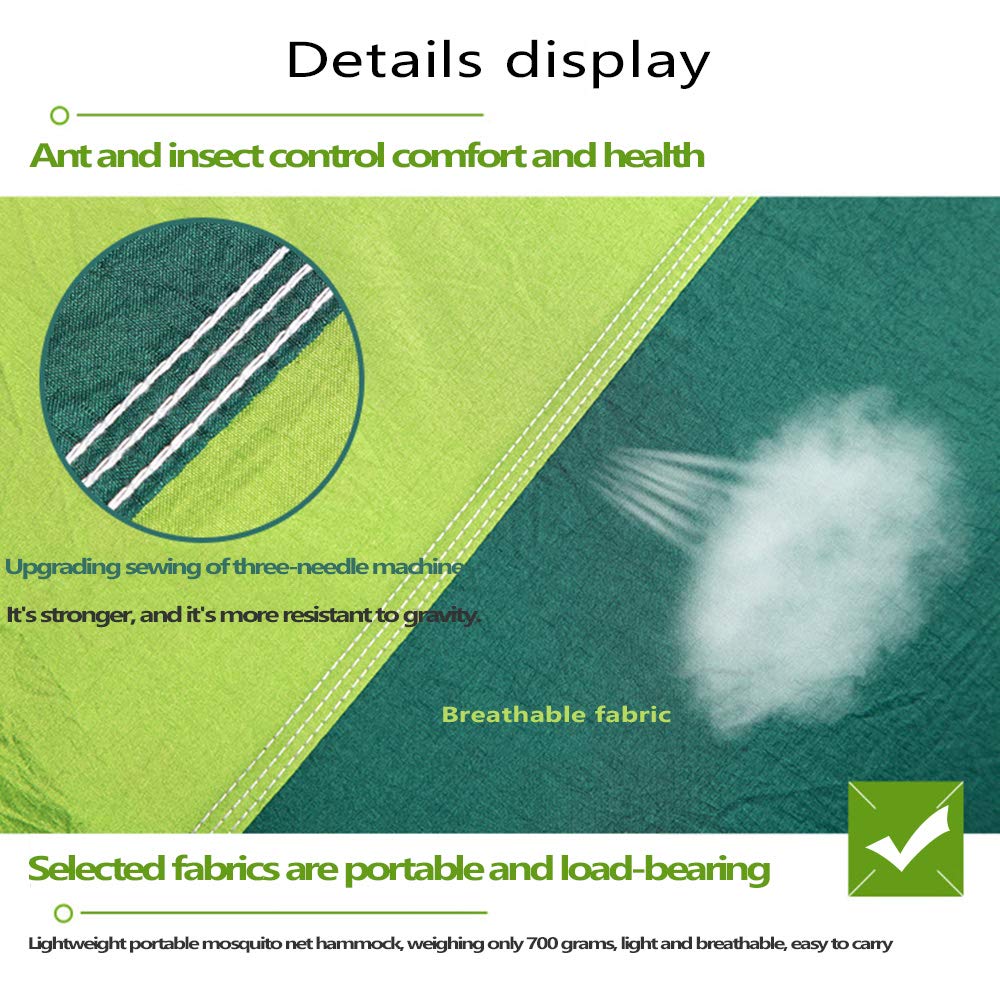 oleein Hamaca para Acampar con mosquitera de Viaje al Aire Libre Hamaca para Acampar Excursionismo Mochilero Picnic