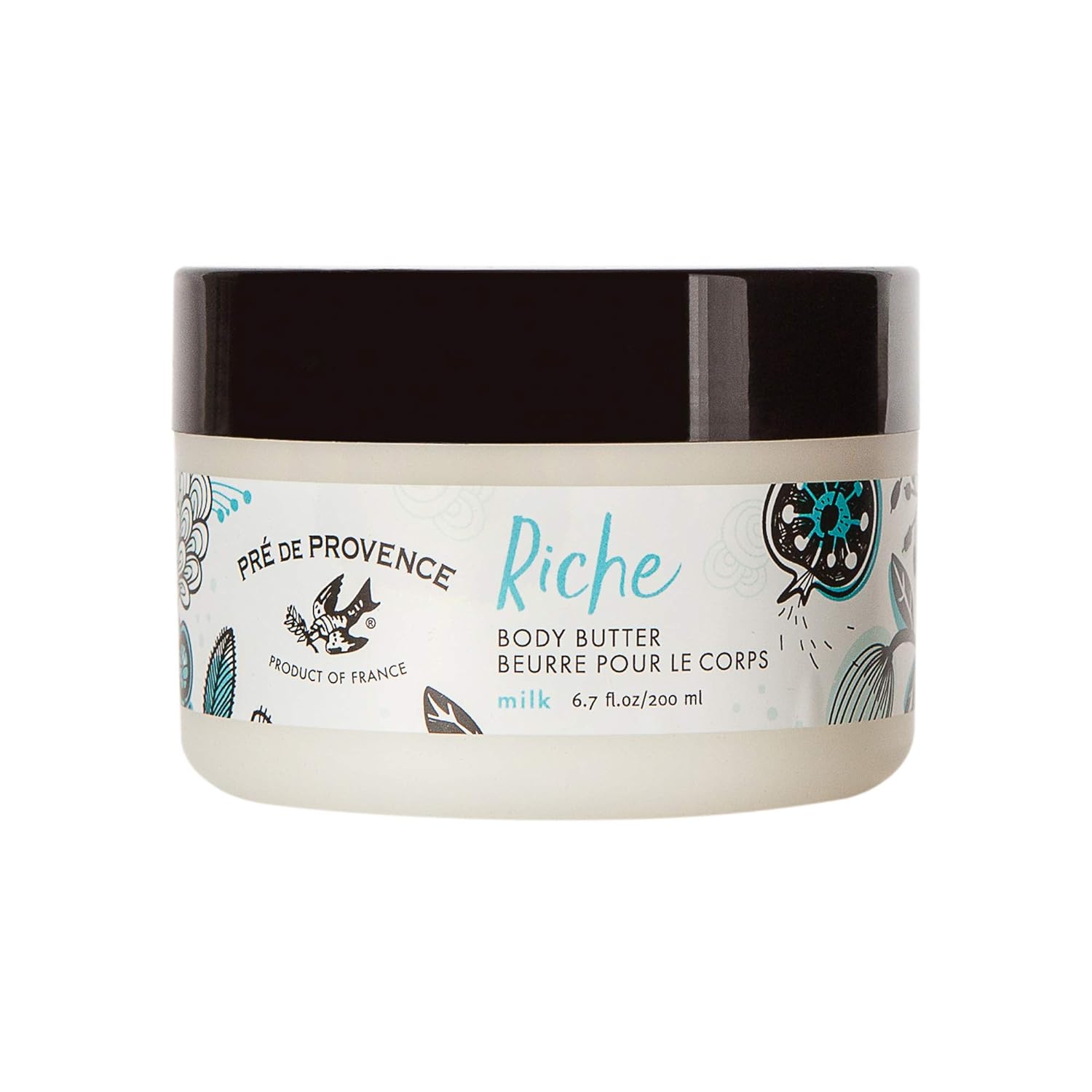 Pre de Provence Riche Collection Three Cream Hydrating and Soothing Body Butter, Milk, 6.7 fl. oz: Beauty