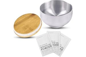 EROTICGEL Platinum Nuru Massage Gel Powder Bowl Set | 3 x Massage Powder 5g Sachet | 1 x 16 fl oz Bowl