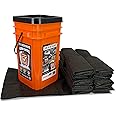 Quick Dam Grab & Go Flood Kit includes 20- 2ft Flood Bags in Bucket , Black , 1 Kit - QDGGFB-20
