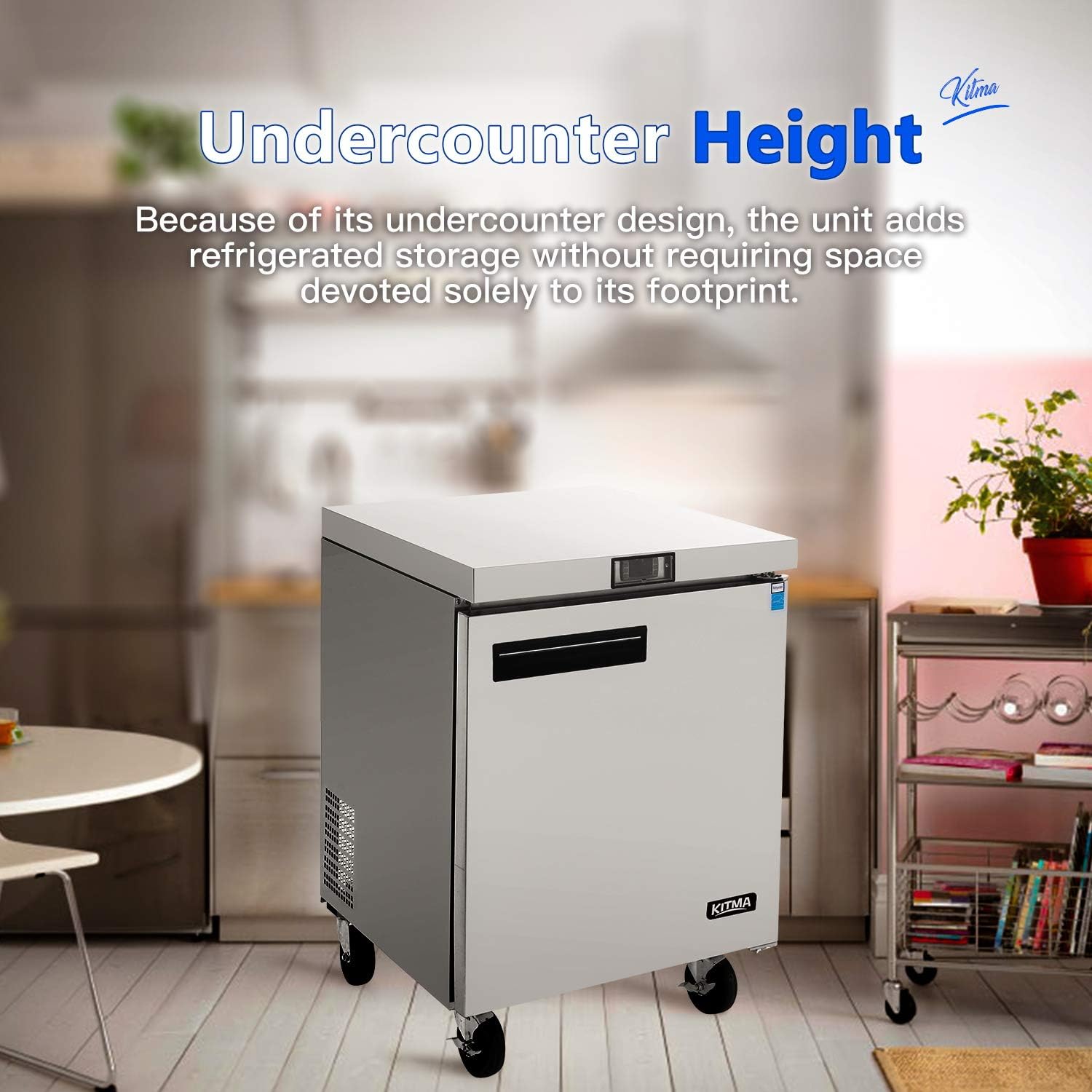 33 Commercial Refrigerator 7 15 Cu Ft Kitma Single Door Horizontal Refrigerator 45 Stainless Steel Refrigeration Equipment For Restaurant Undercounter Fridge Industrial Scientific Refrigerators I2iconsultants Com