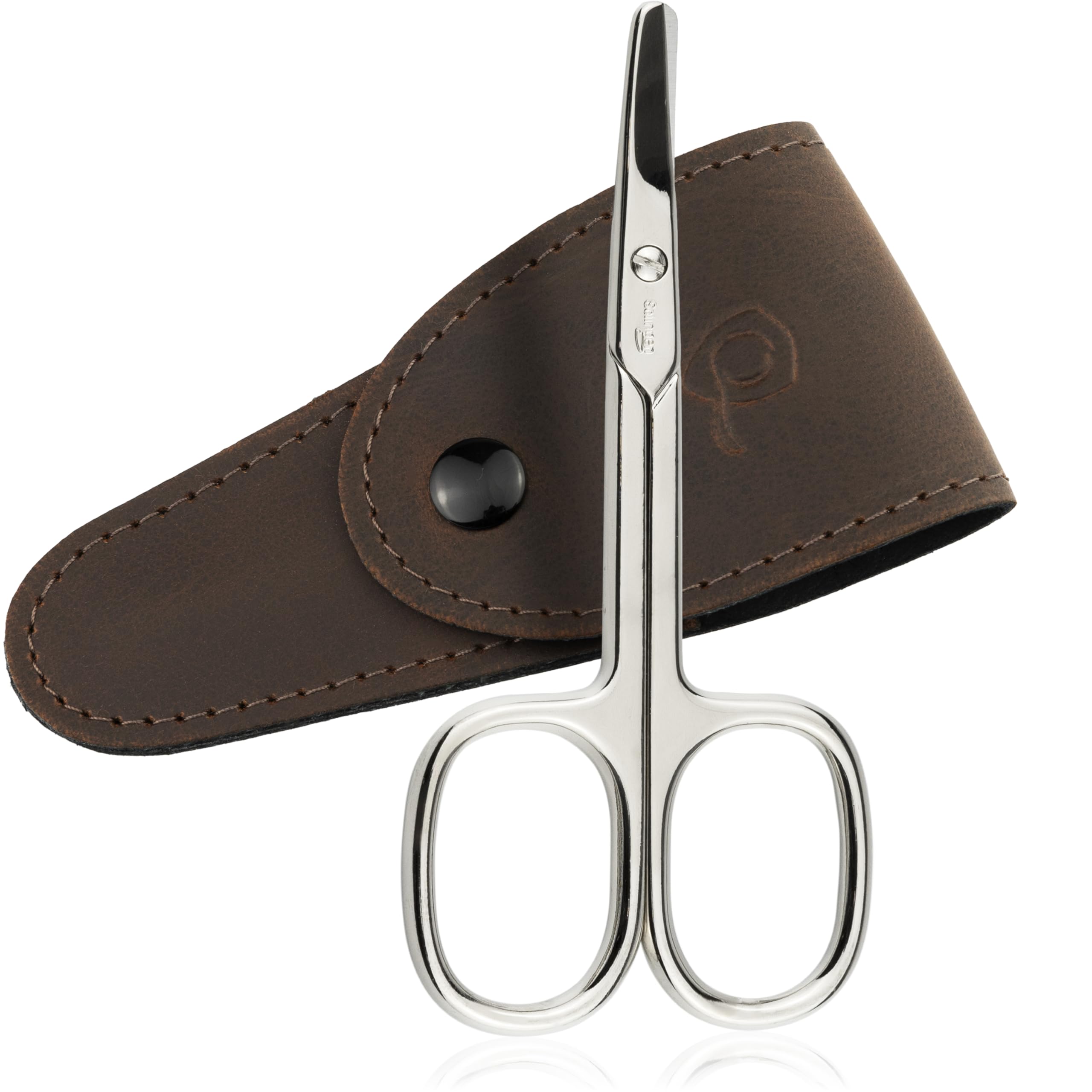 Solingen Nail Scissors for Women and Men - Rounded Manicure Scissor - Made in Germany - Suitable for Babies and Children - in a Handy Case, Ideal for Travelling, as a Gift, or for Home Use