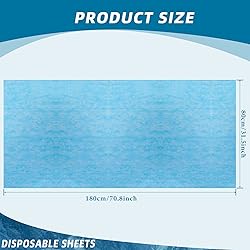 50 Pieces 31 x 70 Inches Disposable Bed Sheets