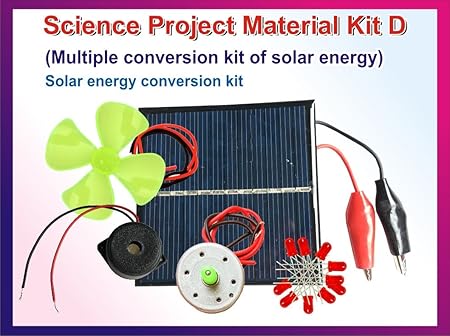 StepsToDo (with device) Science Project Material - Set D. Solar Energy Conversion Kit with Activity Manual