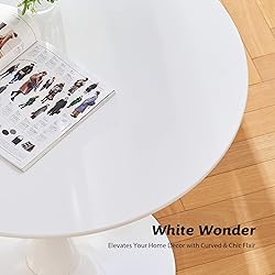 VONLUCE Round Dining Table, 36 Inch Tulip Table