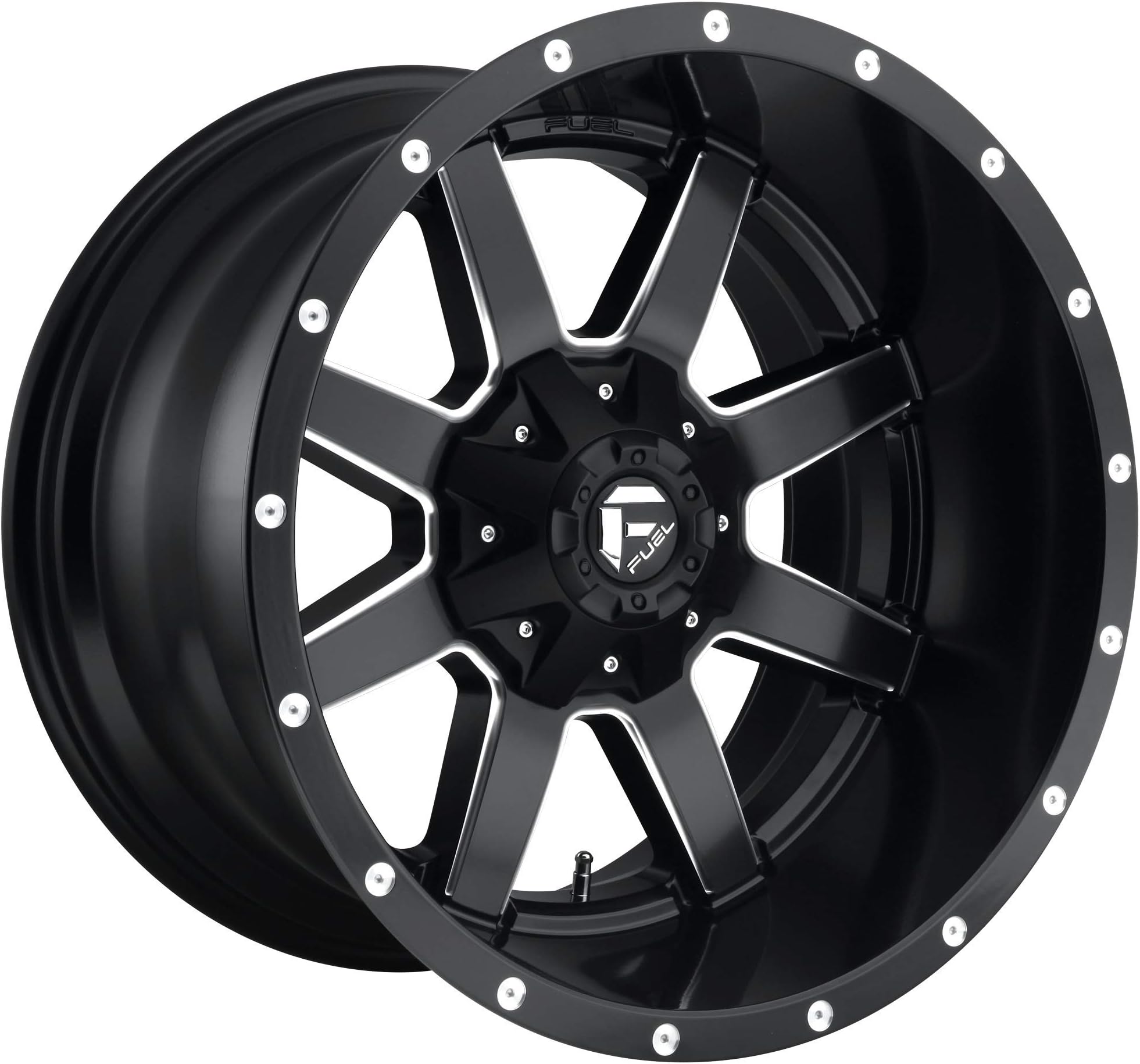 FUEL 1PC MAVERICK MATTE BLACK MILLED MAVERICK 22x10 6x135.00/6x139.70 MATTE BLACK MILLED (-24 mm)