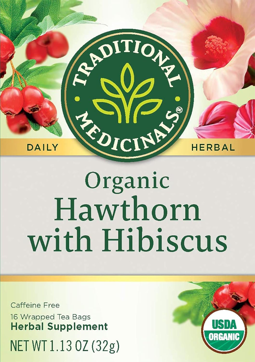 Traditional Medicinals Tea Heart W Hawthorn: Health & Personal Care