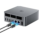 Beelink EQR5 Mini PC, AMD Ryzen 5 5500U(7nm, 6C/12T) up to 4.0GHz, Mini Computer 16GB DDR4 RAM 500GB PCIe3.0x4 SSD, Micro PC 