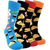HSELL Mens Dress Socks Funny Novelty Crazy Design Cotton Socks Gift for Men