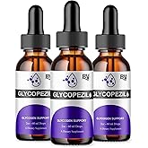 BLUE VIBE Glycopezil Drops, Glyco pezil Advanced Maximum Strength Overall Health & Blood Support Supplement, Glycopezil Premium Daily Health and Overall Energy Formula (3 Pack - 6oz / 180ml)
