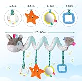 Vicloon Donkey Spiral Pram Toy 0-6 Months Plush Rattle Baby Activity view 2