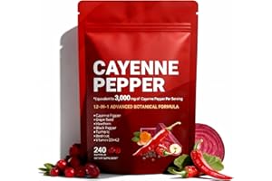 Huuazoi Cayenne Pepper Capsules | | 1 Bag / 240 pc （Resealable Package）