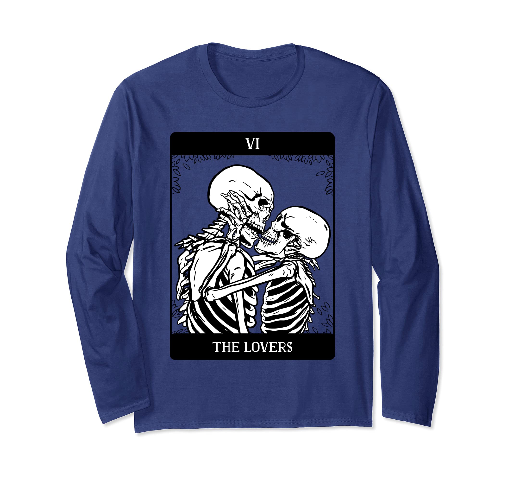 The Lovers Vintage Tarot Card Magic Occult Supernatural Long Sleeve T-Shirt