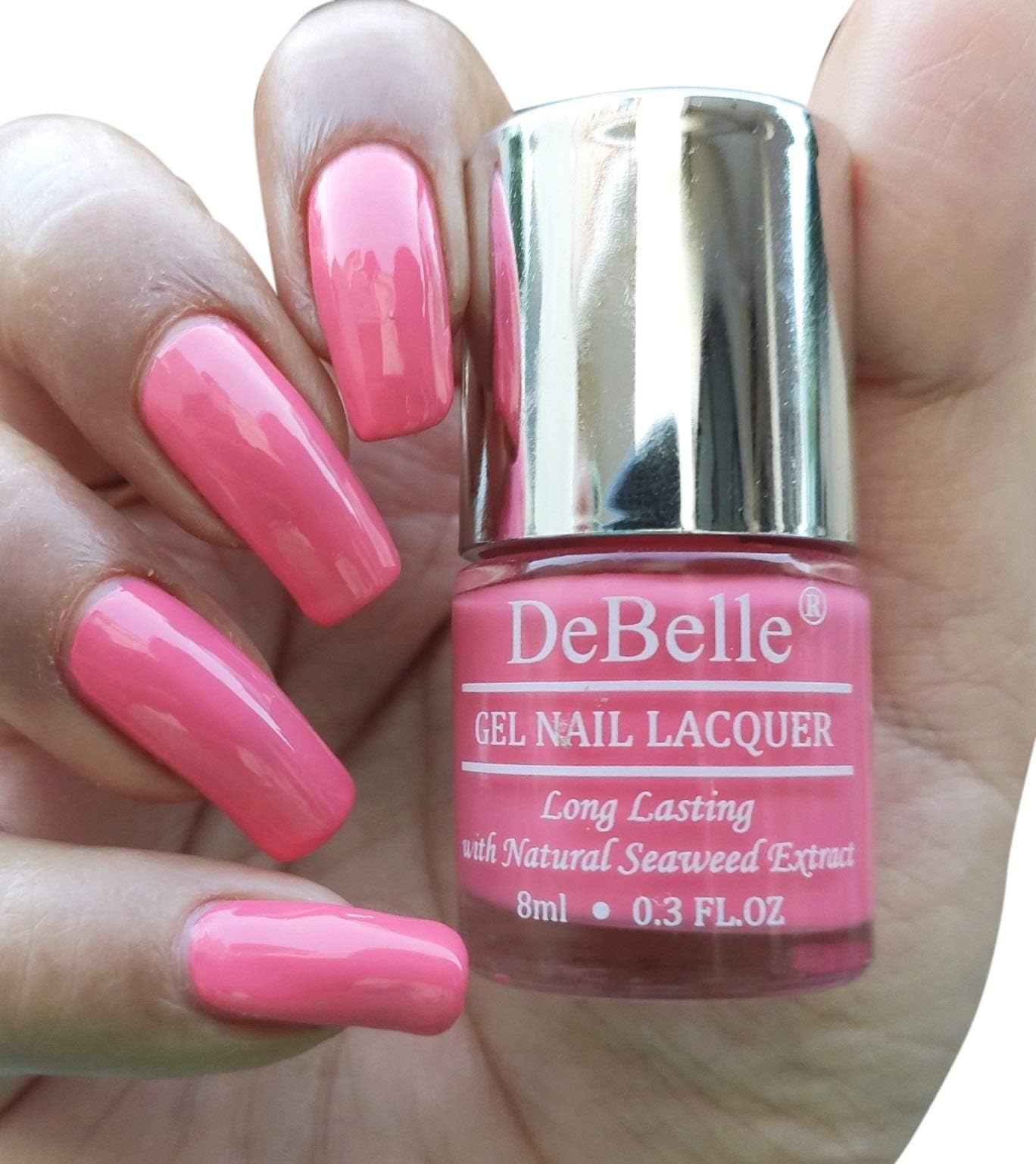 DeBelle Gel Nail Polish Bebe' Kiss (Hot Pink), 8 ml