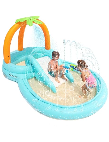 KIDDIE POOL, EVAJOY INFLATABLE PLAY CENTER KIDS POOL...