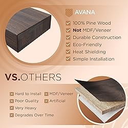Avana Floating Fireplace Mantle - Mantles for Over