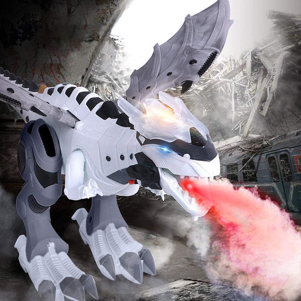 LtrottedJ Walking Dragon Toy Fire Breathing Water Spray Dinosaur