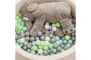 TRENDPLAY Plastic Balls for Ball Pits - Pack of 100 Hollow Balls- Safe and Exciting Playtime - Perfect for Toddler Baby Pools,Party,Festival Decoration