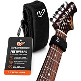 Gruv Gear Fret Wrap &amp; Guitar Mute, Fretwrap for Acoustic, Electric &amp; Bass | String Dampener Recording, Tapping &amp; Practice Accessory (1 Pack, Small Black, Fits 4 String Bass, 6 String Guitar)