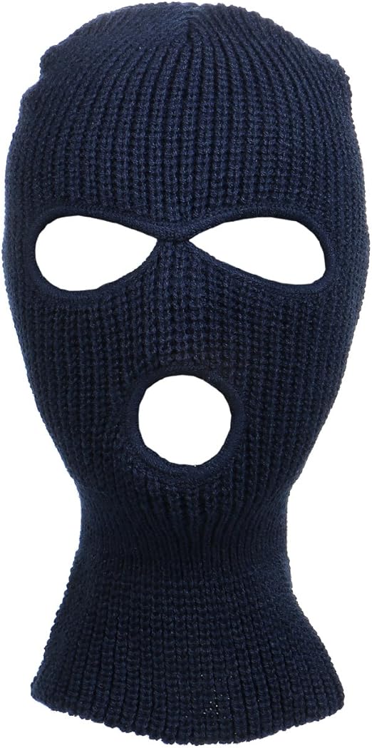 Knitted 3Hole Full Face Cover Ski Mask at Amazon Men’s Clothing store