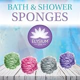 ELYSIUM SPA Mesh Exfoliating Bath & Shower Sponge 4 Pack Assorted Colors view 6
