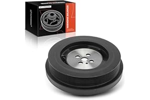 A-Premium Engine Harmonic Balancer Crankshaft Pulley Compatible with Dodge Ram 2500, Ram 3500, 2003-2009, OHV L6 5.9L