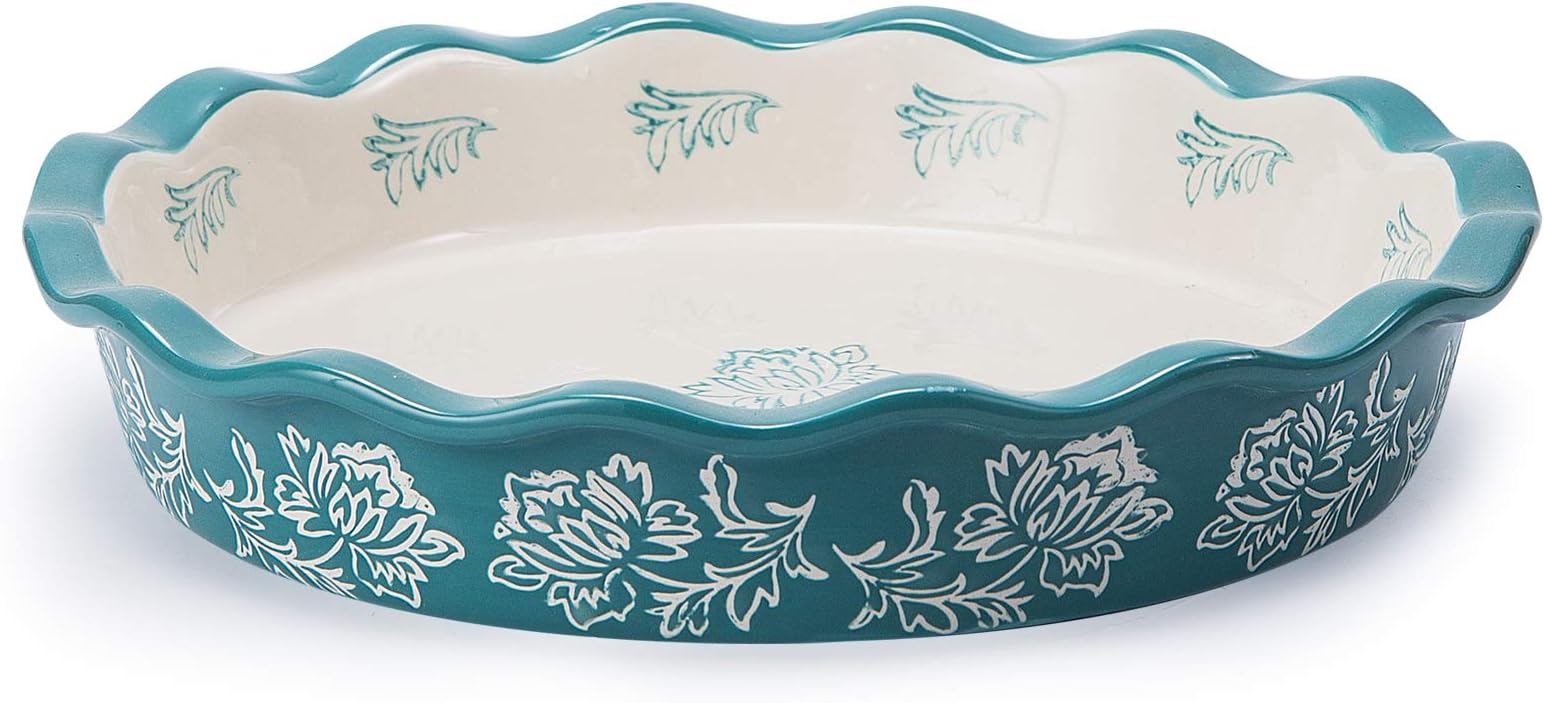 Kingsbull Pie Pan Porcelain Pie Dish Pie Plate Ceramic Deep Dish Pie Pan Non-Stick Pie Pans
