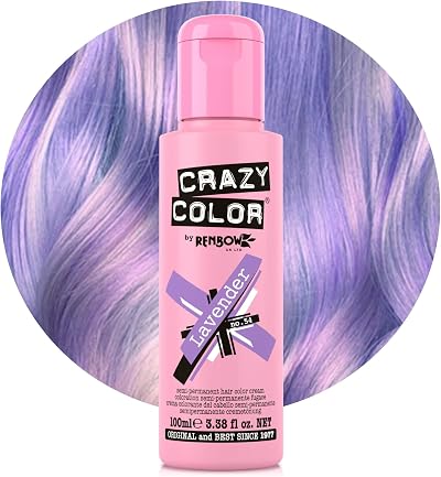 Crazy Color Lavender No.54 Semi-Permanent Hair Dye 100ml Renbow