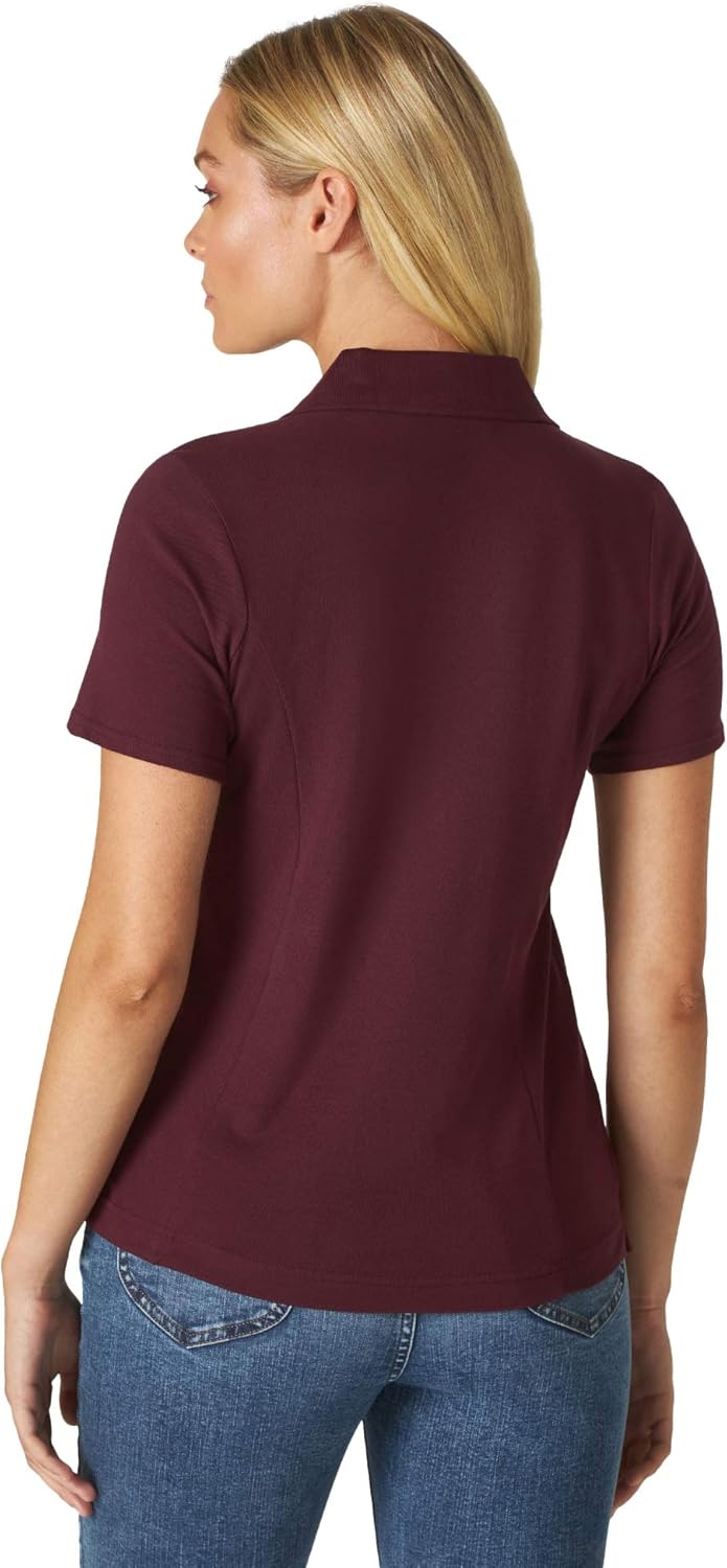 Riders by Lee Indigo Women's Short Sleeve Polo Shirt at  Women’s Clothing store