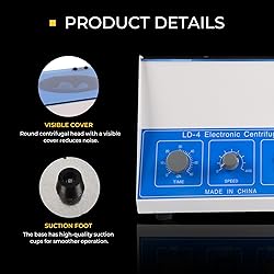 Dawot 100ml x 4 Electric Lab Centrifuge Machine