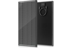 Rvpozwer 18BB 100 Watt Solar Panel, N-Type 12V 100W Solar Panel, 25% High Efficiency Monocrystalline PV Modules for RV, Marine, Rooftop, Farm, Trailer, Home Off-Grid System