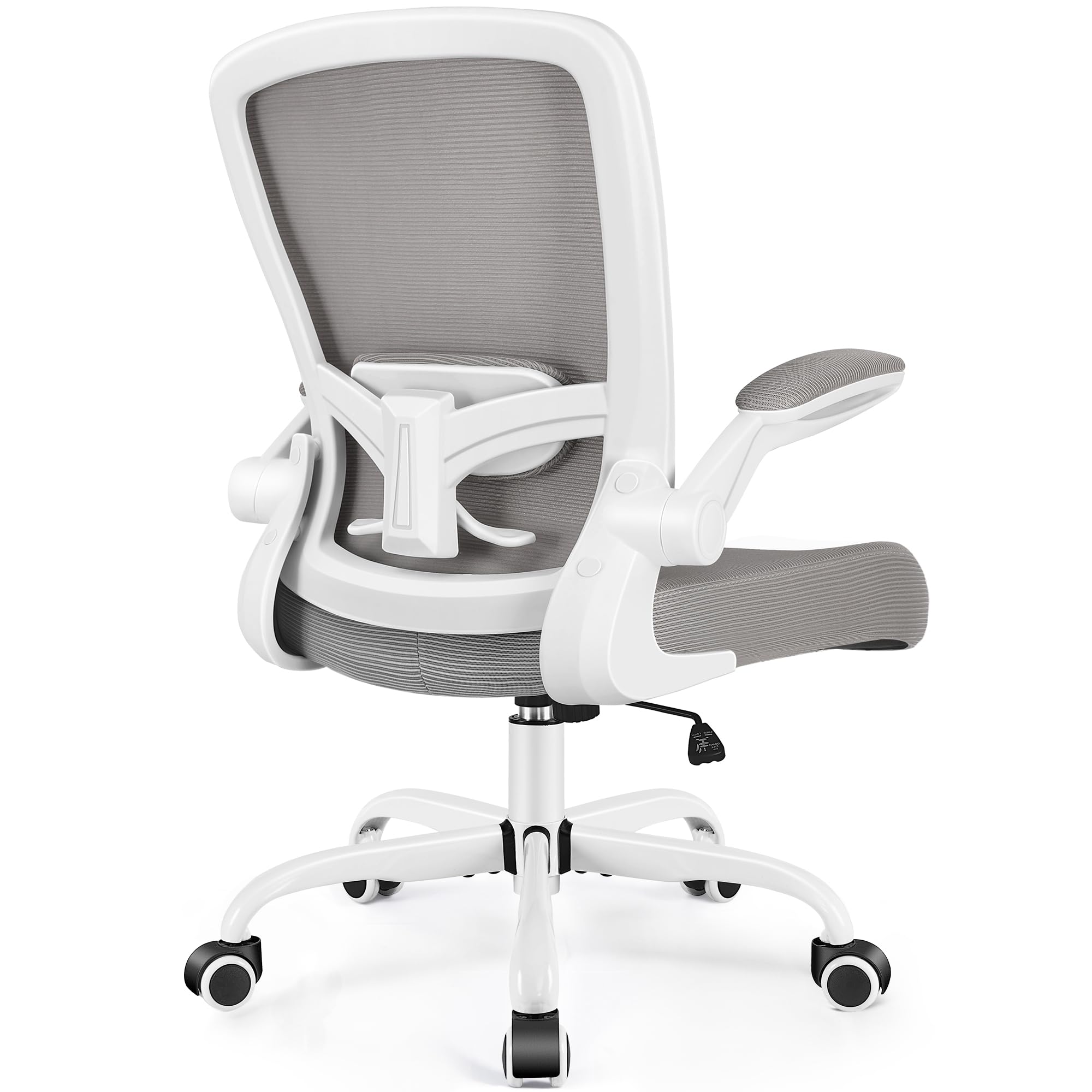 FelixKing Office Chair, Ergonomic Desk Chair Breathable Mesh Chairs Adjustable High Back Lumbar Support Flip-up Armrests, Executive Rolling Swivel Comfy Computer Chairs Home Office Gray