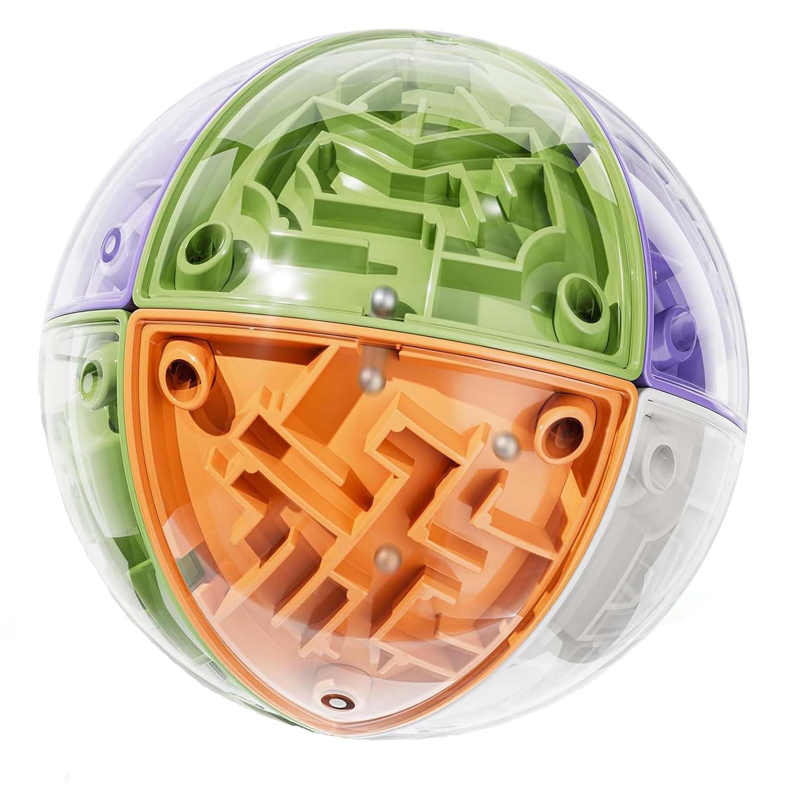 3D Puzzle Maze Ball, Brain Teaser Puzzles Maze Game for Kids Adult, Memory Logic Ball Fidget Toys Mind Intellectual Reaction Speed Training Game Birthday Easter Gifts for Kids Teens Adults