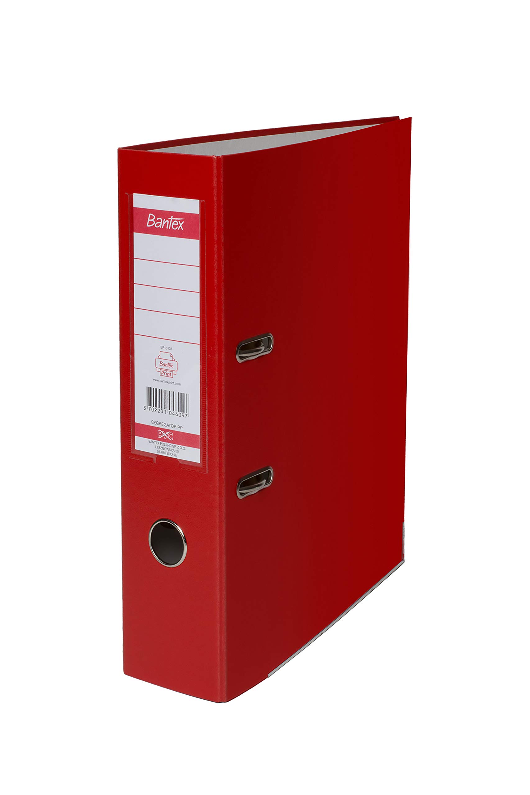 Bantex 100551788 Folder A4 8 cm Wide 15% More Capacity Than Standard Folders Pack of 20 Red