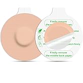 funpatch 30Pack Freestyle Sensor Covers for Libre 2 &amp; Lingo | Waterproof Libre 2 Plus Sensor Covers Lingo Patch CGM Tape Easy-Peel Tab Hypoallergenic Latex-Free 15 Days Protection, Beige