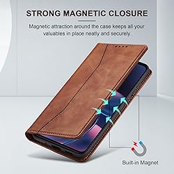 Jasonyu Flip Wallet Case for Motorola Edge