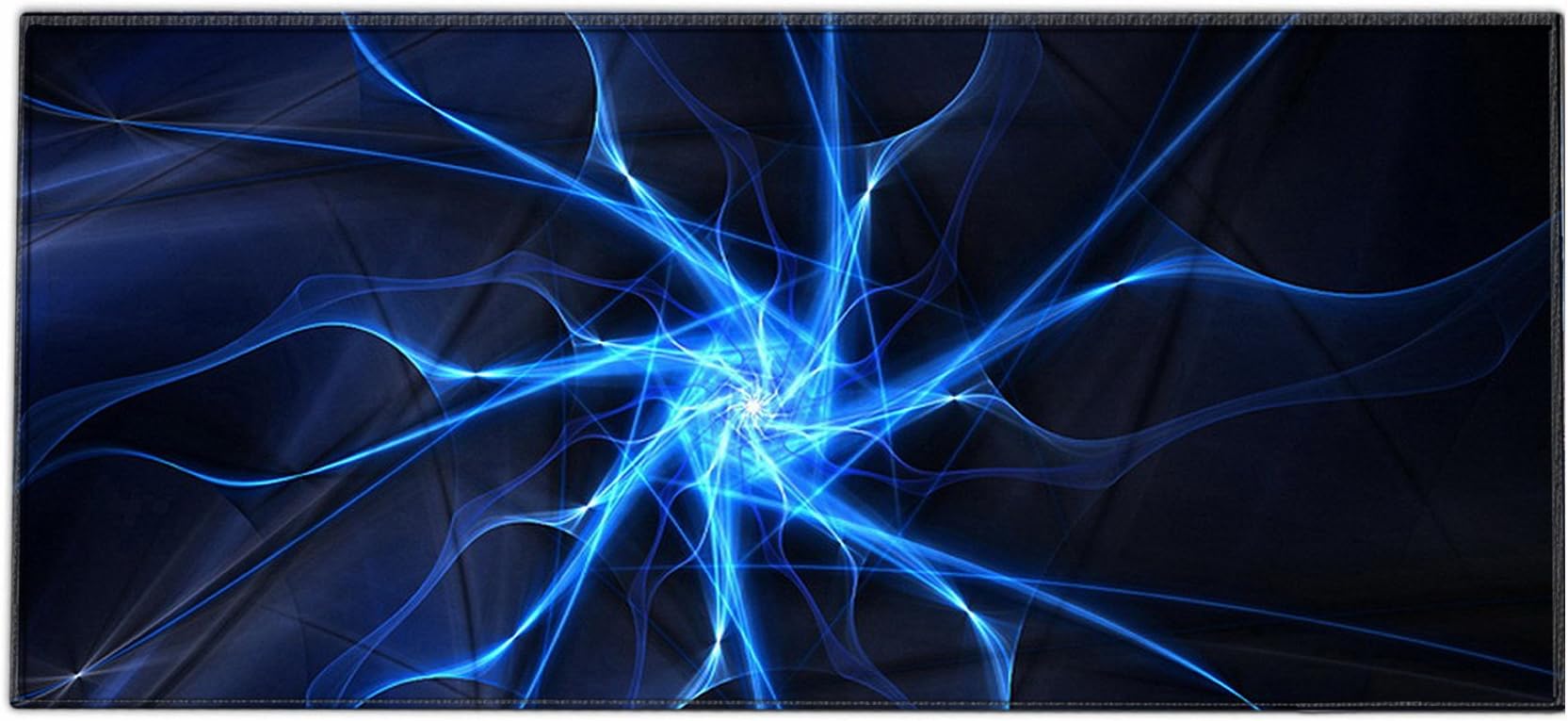 Silent MonstersSilent Monsters Mouse Mat Size XX Large 35 x 16 inches / 90 x 40 cm, Lightning, Stitched Edges, washable & rollable Mouse Pad, Gaming Home Office Mousemat, Mousepad non-slip & quiet, Desk Mat XXL